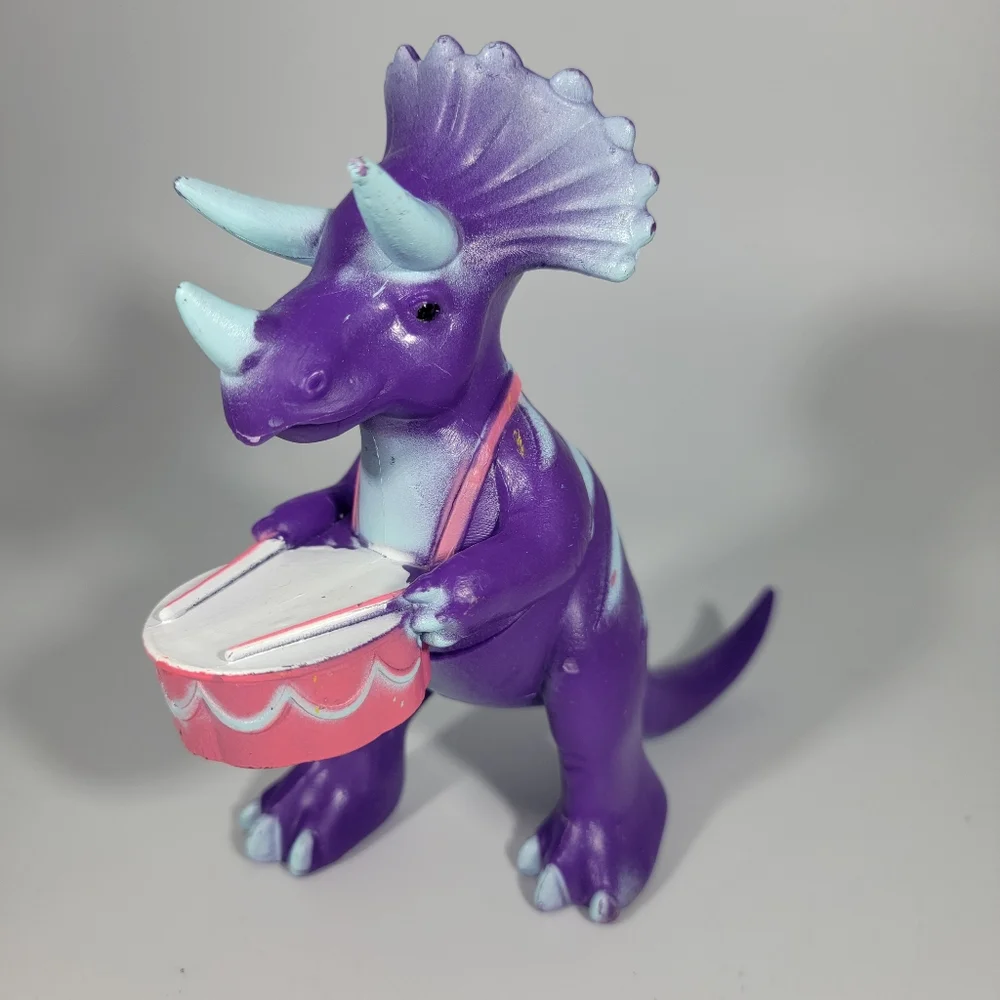 Ankyo Dinosaur Vtg Marching Band 3 Pc Set Plastic Toy Figures Target Birthday